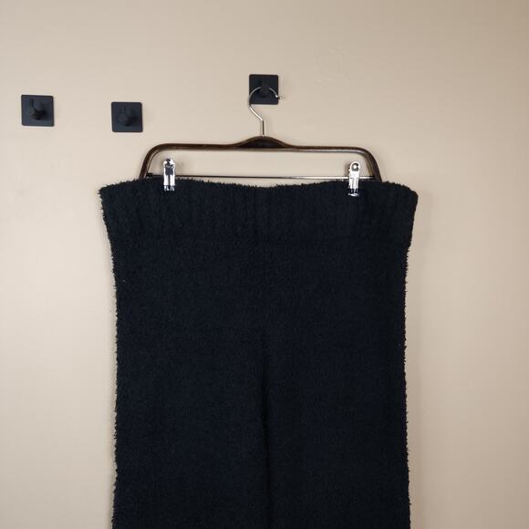 Skims Cozy Knit Bouclé Pants In Onyx Size 1X/2X - Picture 2 of 6